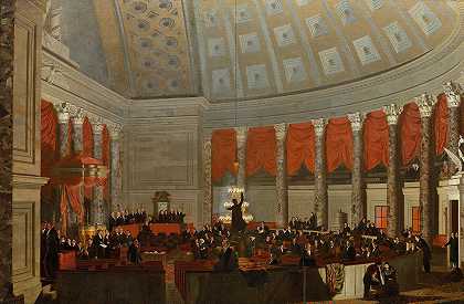 众议院`The House of Representatives (1822) by Samuel Finley Breese Morse