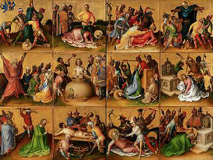 使徒殉道`Martyrdom of the Apostles by Stefan Lochner