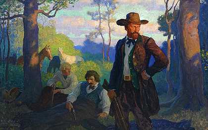 密苏里州的詹姆斯兄弟`The James Brothers in Missouri by Newell Convers Wyeth