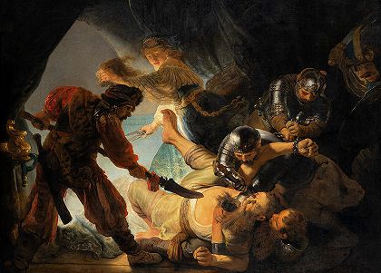 参孙的致盲，1636年`The Blinding of Samson, 1636 by Rembrandt