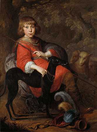 马丁内斯·阿列维肖像`Portrait of Martinus Alewijn (1644) by Dirck Dircksz. van Santvoort