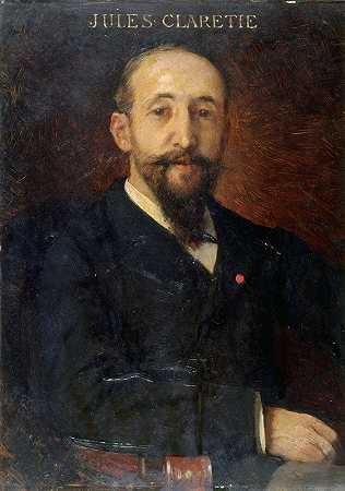 朱尔斯·克莱蒂（1840-1913），法国喜剧导演。`Jules Claretie (1840~1913), administateur de la Comédie~Française. (1880~1890) by Aimé Morot