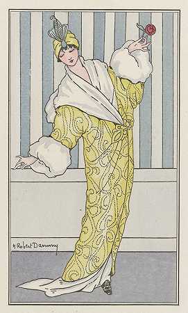 丝绒斗篷`Manteau de velours (1913) by H. Robert Dammy