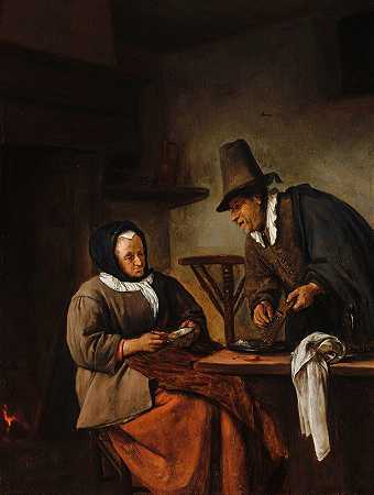 烧灼机`The Caudle Makers (1665 ~ 1670) by Jan Steen