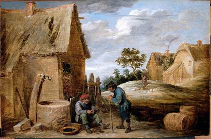吃贻贝的农民`A Peasant eating Mussels by David Teniers The Younger