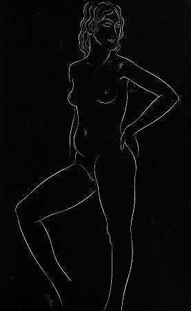 25裸体第15页`Twenty~five nudes Pl 15 (1951) by Eric Gill