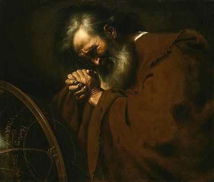 赫拉克利特，哭泣的哲学家`Heraclitus, the Weeping Philosopher (c. 1630)