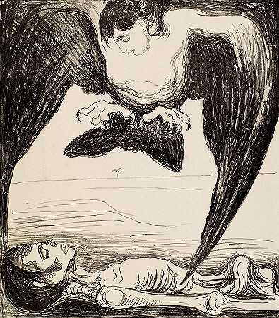 哈比`Harpy by Edvard Munch