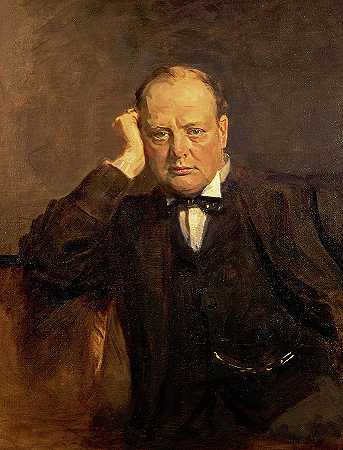 温斯顿·丘吉尔爵士`Sir Winston Churchill by James Guthrie