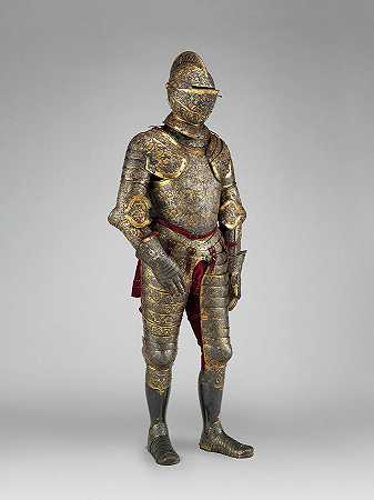 16世纪法国国王亨利二世的盔甲`Armor of Henry II, King of France, 16th century by French School