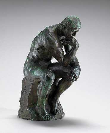 《思想者》，1880年版，1901年出演`The Thinker, Model 1880, Cast 1901 by Auguste Rodin