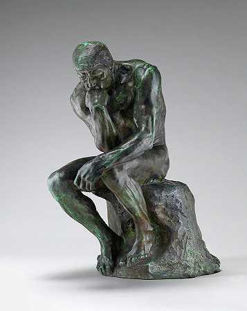 《思想家》，1880-1901年`The Thinker, 1880-1901 by Auguste Rodin