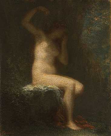 被遗弃的阿丽亚娜`Ariane abandonnée (1890) by Henri Fantin-Latour