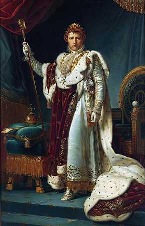 拿破仑一世皇帝画像`Portrait of Emperor Napoleon I (c. 1805 ~ c. 1815) by François Gérard