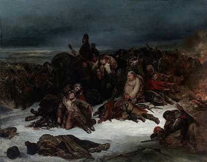 1812年拿破仑军队从俄国撤退`The Retreat of Napoleon’s Army from Russia in 1812 (1826) by Ary Scheffer