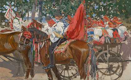 农民婚礼`The Peasant Wedding (1900–1910) by Joža Úprka