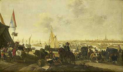 1645年11月5日，西班牙人围攻并占领了赫斯特城`The Siege and Capture of the City of Hulst from the Spaniards, November 5, 1645 (1645) by Hendrick de Meijer