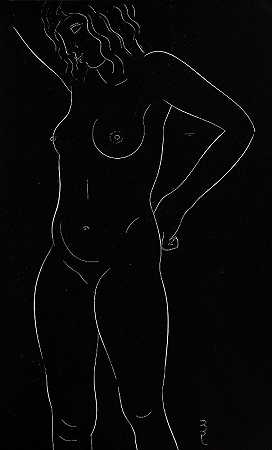 25裸体第20页`Twenty~five nudes Pl 20 (1951) by Eric Gill