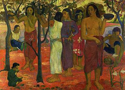 美好的一天`Delicious day by Paul Gauguin