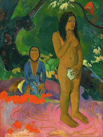 《魔鬼的话》，1892年`Words of the Devil, 1892 by Paul Gauguin