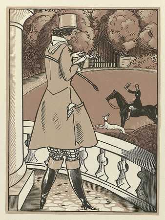 女骑士`Amazone (1923) by Fernand Siméon