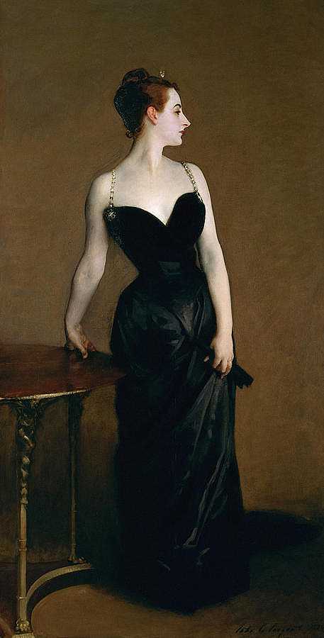 X夫人，皮埃尔·高图夫人，1883年`Madame X, Madame Pierre Gautreau, 1883 by John Singer Sargent