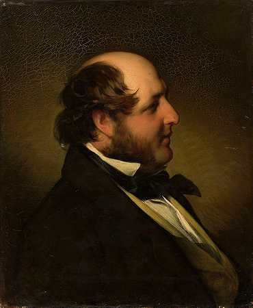 Władysław Branicki肖像`Portrait of Władysław Branicki (1852) by Friedrich von Amerling