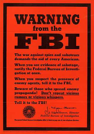 联邦调查局的警告`Warning From the FBI by American School