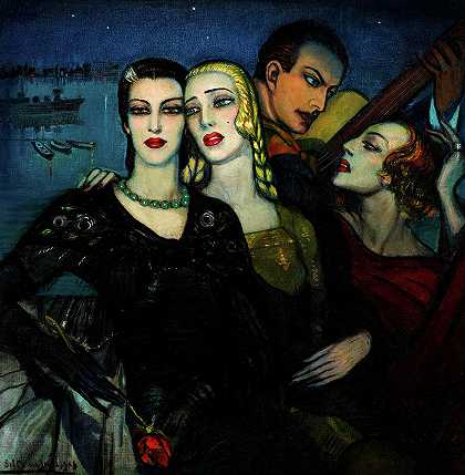 三对一，1934年`Three for One, 1934 by Federico Beltran Masses