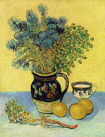 静物画，1888年`Still Life, 1888 by Vincent van Gogh