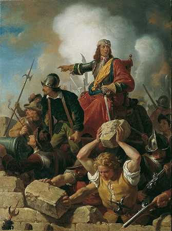 1683年保卫维也纳抵抗土耳其人`Die Verteidigung Wiens gegen die Türken 1683 (1865) by Karl von Blaas