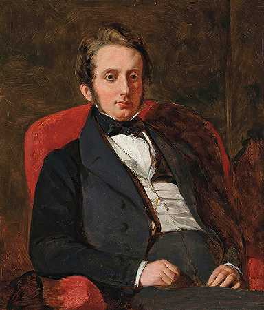 亨利·查尔斯·汉密尔顿肖像（1811-1872）`Portrait of Henry Charles Hamilton (1811~1872) by Augustus Leopold Egg