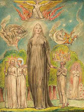 《忧郁》，1757-1827年`Melancholy, 1757-1827 by William Blake
