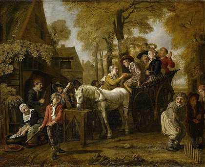 乡村婚礼`Wedding in the Countryside (1652) by Jan Victors