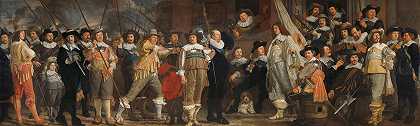 第八区民兵连，由罗洛夫·比克上尉指挥`Militia Company of District VIII under the Command of Captain Roelof Bicker (c. 1640 ~ c. 1643) by Bartholomeus van der Helst