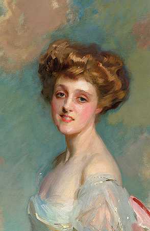 玛蒂尔德·汤森小姐画像`Portrait of Miss Mathilde Townsend by John Singer Sargent