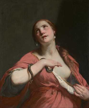 克里奥派特拉之死`The Death of Cleopatra (ca. 1645–55) by Guido Cagnacci