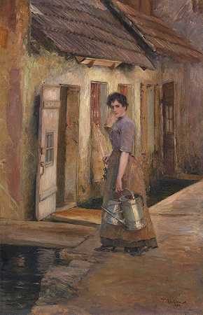 珍妮特`Jeanette (1894) by Franz Skarbina