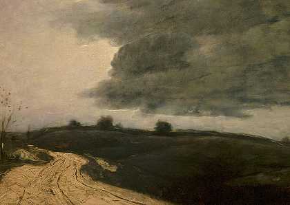 风景，1880-1889`Landscape, 1880-1889 by Julian Alden Weir