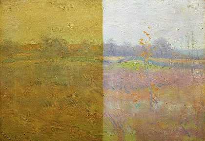 景观`Landscape by Julian Alden Weir