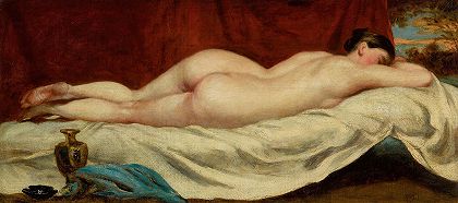 裸睡女性`Sleeping Female Nude by William Etty
