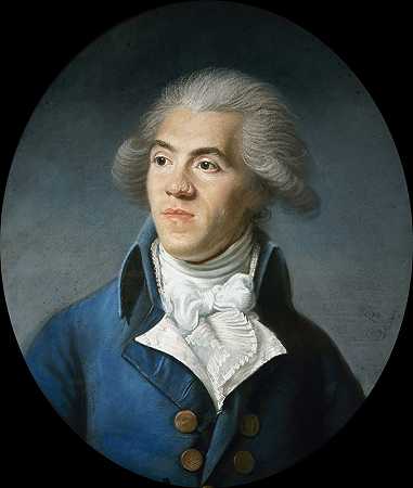 Barnave的假定肖像`Portrait présumé de Barnave by Joseph Boze
