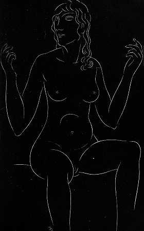 二十五个裸体Pl 12`Twenty~five nudes Pl 12 (1951) by Eric Gill