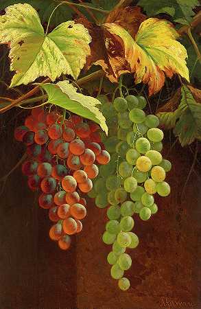 两串葡萄`Two Bunches of Grapes by Andrew John Henry Way