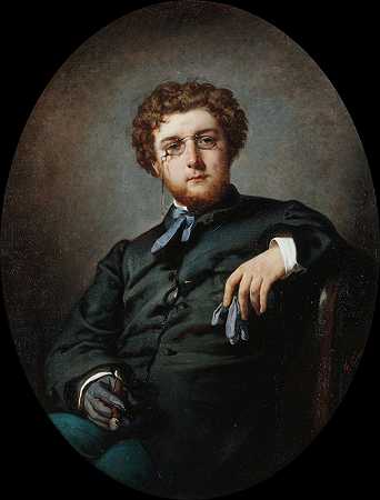 乔治·比泽（1838-1875），作曲家`Georges Bizet (1838~1875), compositeur (1865) by Felix-Henri Giacomotti