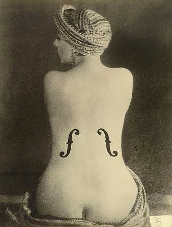 《安格尔的小提琴》，1924年`Le Violon d\’Ingres, 1924 by Man Ray