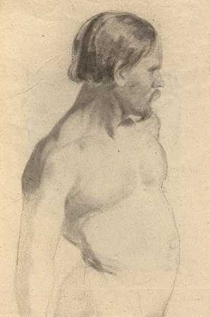 男性裸体`Male Nude by Edwin White