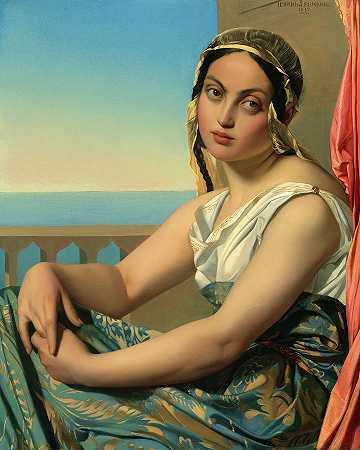 东方女人`Woman of the Orient by Henri Lehmann
