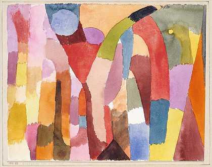 Movement of Vaulted Chambers`Movement of Vaulted Chambers (1915) by Paul Klee