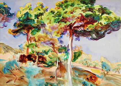 树`Trees by John Singer Sargent